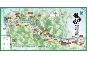 岫岩龙潭湾风景区导览图